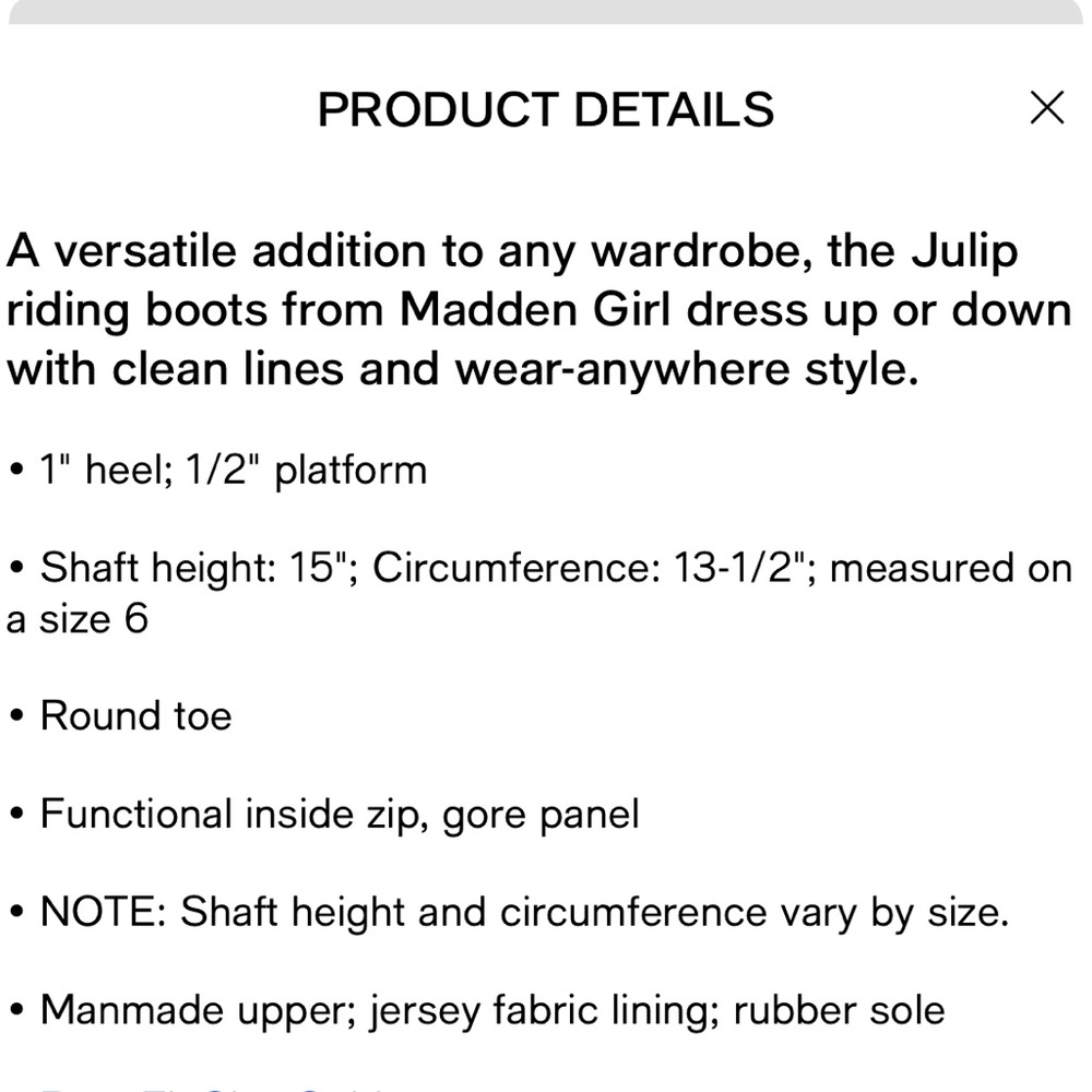 Madden Girl julip black riding boots women 7 NWT IN BOX - Picture 7 of 7